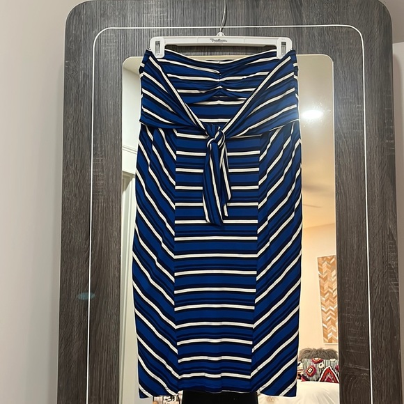 stripped midi skirt - Picture 1 of 2